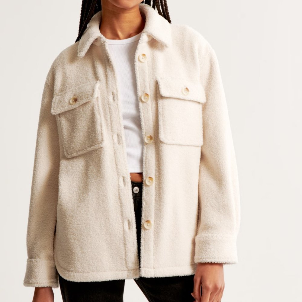 Abercrombie & Fitch Sherpa Shirt Jacket